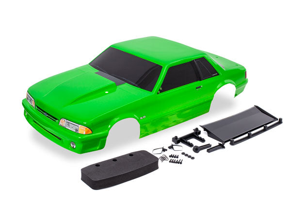 Traxxas Ford Mustang Fox Body (Green) - Body - Traxxas