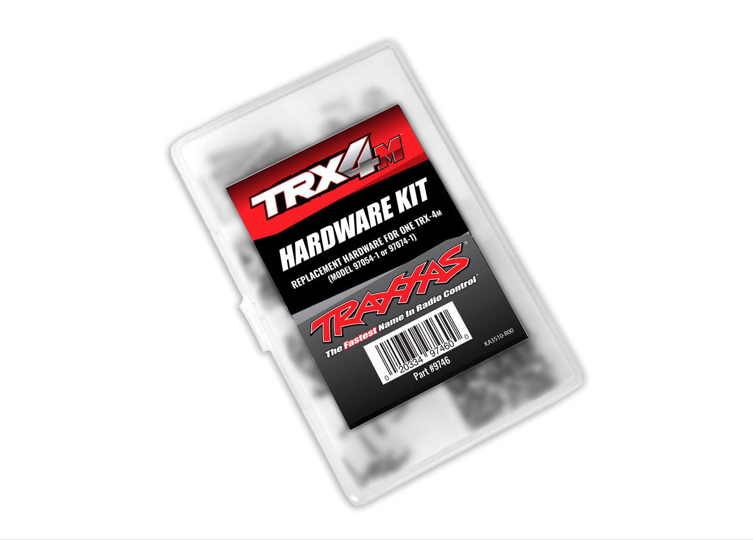 TRAXXS TRX4M Hardware kit, complete (contains all hardware used on 1/18-scale Ford® Bronco® or Land Rover® Defender®) (includes clear plastic storage container) - - Traxxas