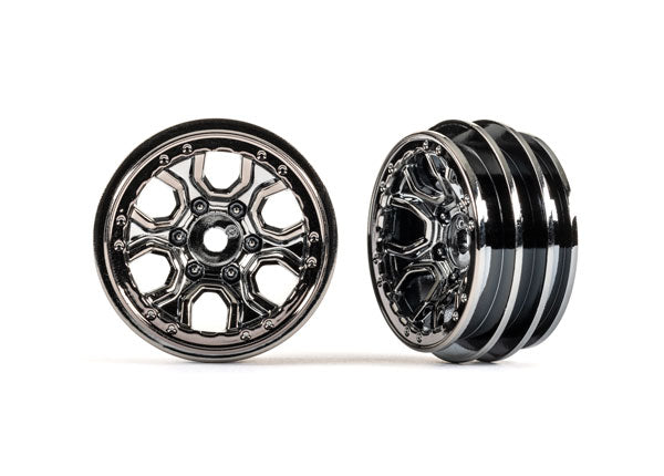 TRAXXAS Wheels, 1.0' (black) (2) - - Traxxas
