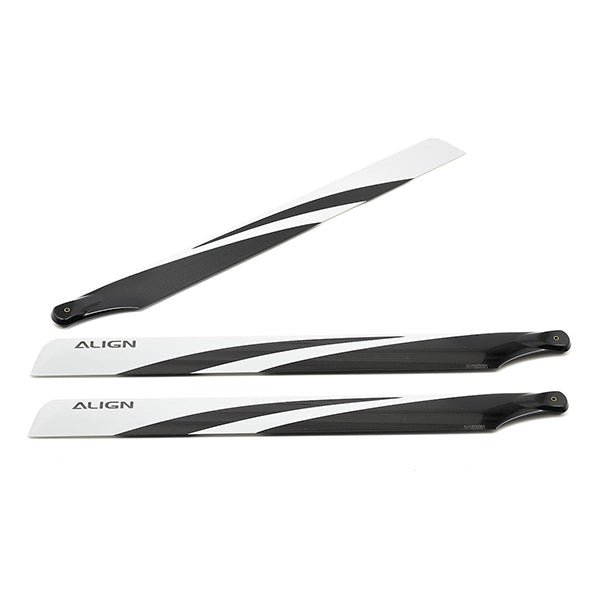 Align 520 Carbon Fiber Blades (3-Blade Set) - Parts - AMain Distributing