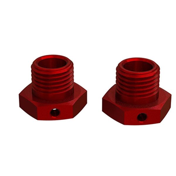 Arrma 6S BLX 17mm Aluminum Wheel Hex (Red) (2) - Remote Control Toys - Horizon Hobbies, Inc.