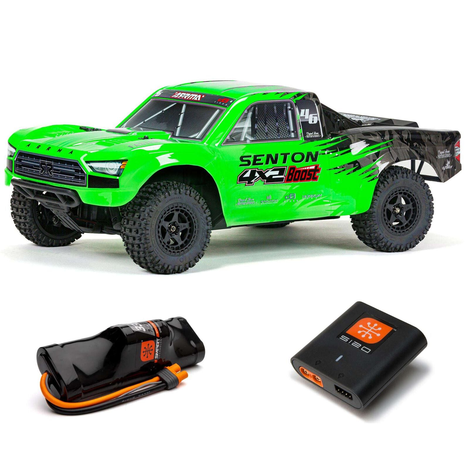 Arrma Senton 4X2 BOOST 1/10 Electric RTR Short Course Truck w/SLT2 2.4GHz Radio, Battery & Charger - - Horizon Hobbies, Inc.