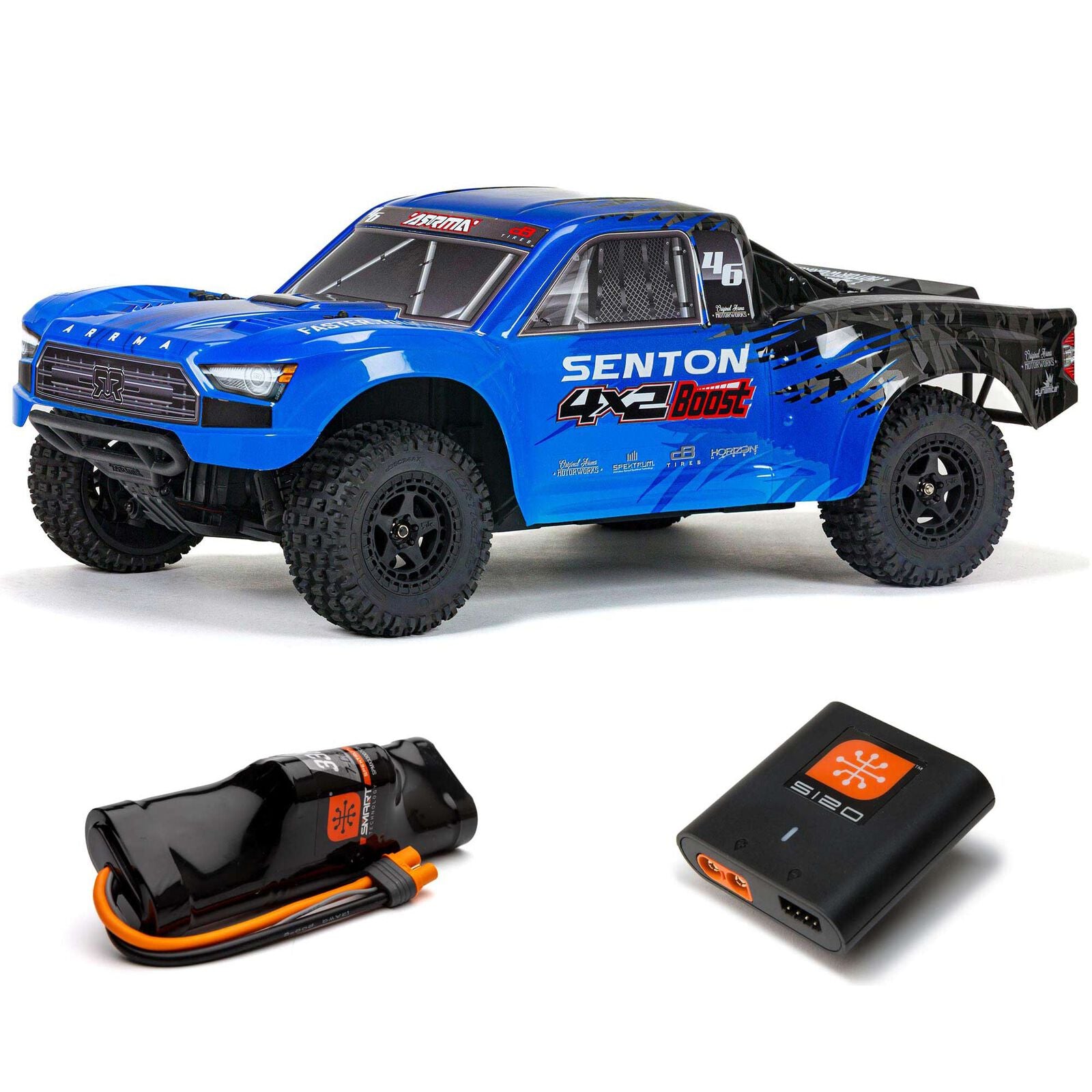 Arrma Senton 4X2 BOOST 1/10 Electric RTR Short Course Truck w/SLT2 2.4GHz Radio, Battery & Charger - - Horizon Hobbies, Inc.