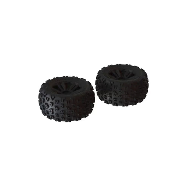 Arrma dBoots Copperhead2 MT 3.8 Pre-Mounted 1/8 Monster Truck Tires (Black) (2) w/17mm Hex - Wheels/Tires - Horizon Hobbies, Inc.