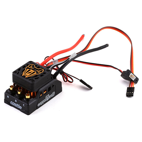 Castle Creations Copperhead 10 Waterproof 1/10 Scale Sensored Brushless ESC - ESC/Motor - Castle Creations