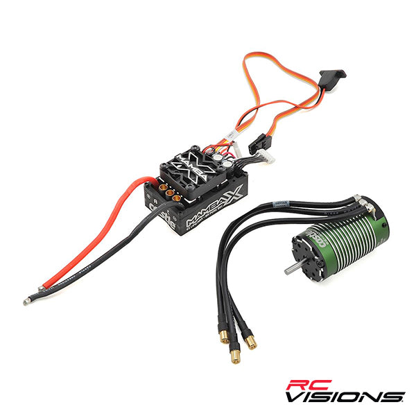 Castle Creations Mamba X Waterproof 1/8 Brushless Combo w/1512 Sensored Motor (1800kV) - Remote Control Toys - Castle Creations