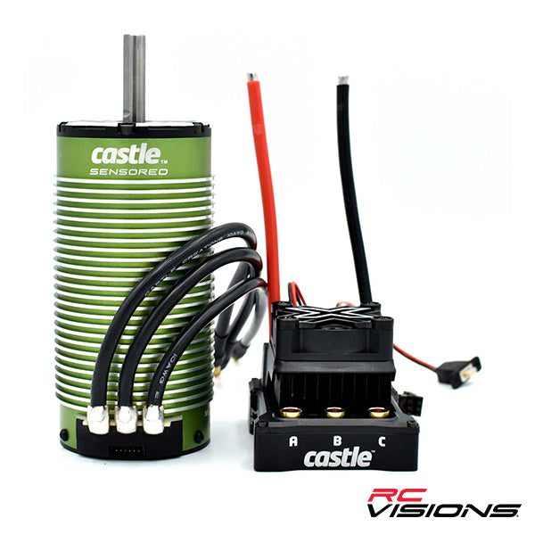 Castle Creations Mamba Monster X 8S 1/6 ESC/Motor Combo w/2028 Sensored Motor (800kV) - Motor/ESC - Castle Creations