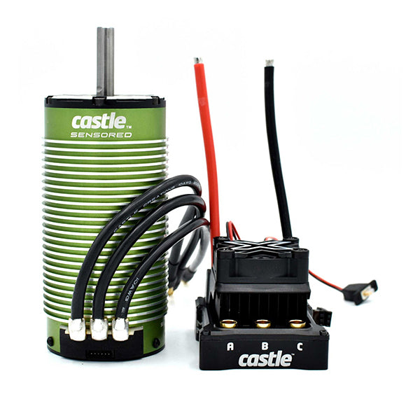 Castle Creations Mamba Monster X 8S 1/6 ESC/Motor Combo w/2028 Sensored Motor (800kV) - Motor/ESC - Castle Creations