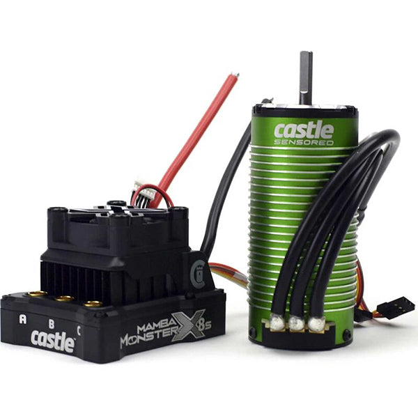 Castle Creations Mamba Monster X 8S ESC/Motor Combo w/1520 Sensored Motor (1650Kv) - Remote Control Toys - Castle Creations