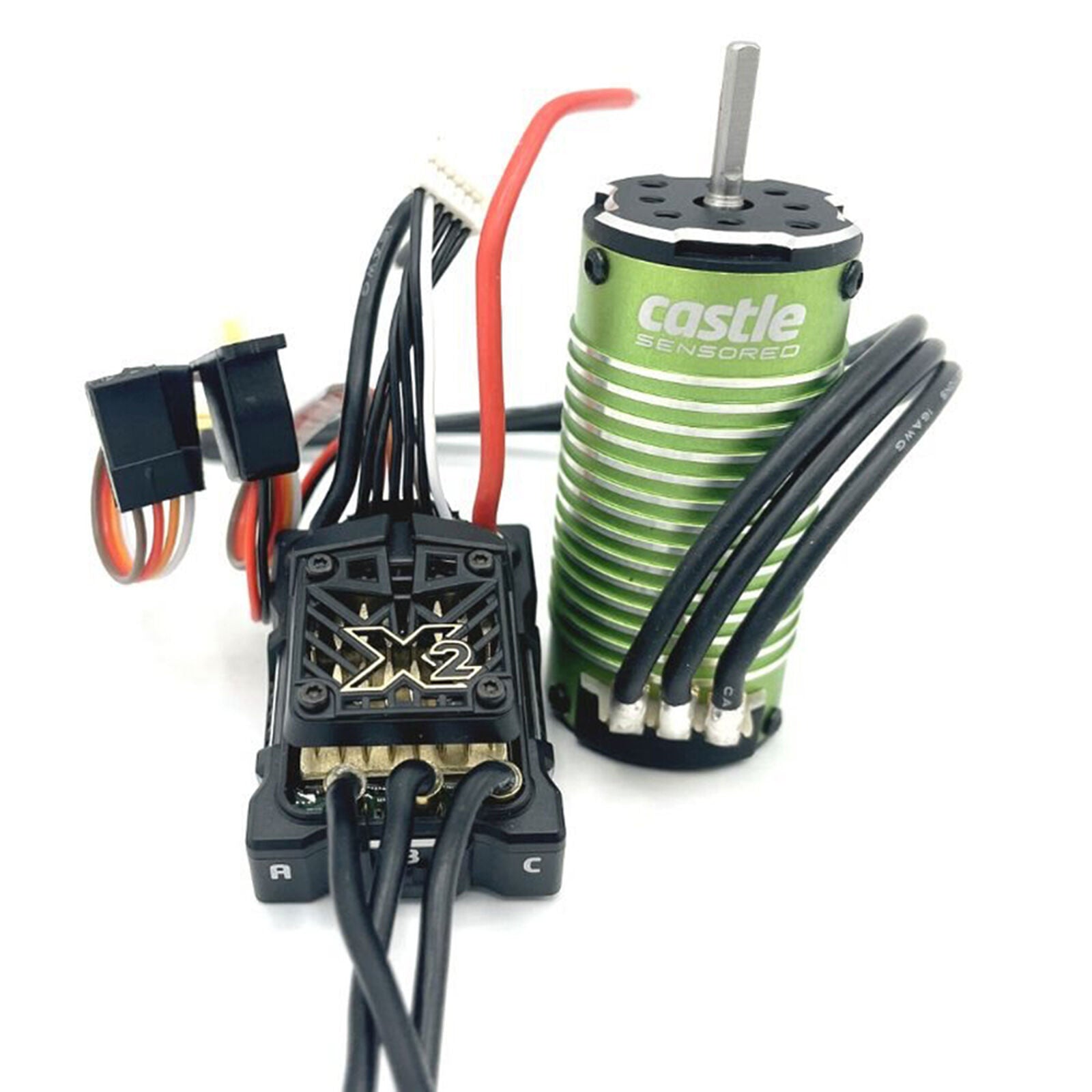 Castle Creations Mamba Micro X2 Waterproof 1/18th Scale Sensored Brushless Combo (8450Kv) - Motor/ESC - Horizon Hobbies, Inc.