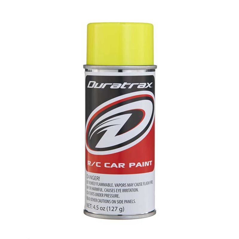 DuraTrax Polycarb Fluorescent Yellow Lexan Spray Paint (4.5oz) - Remote Control Toys - Horizon Hobbies, Inc.