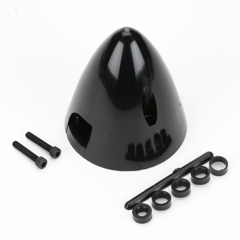 DuBro 2-1/2" 4 Pin Spinner (Black) - Remote Control Toys - Horizon Hobbies, Inc.