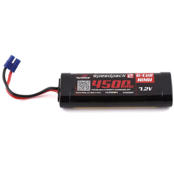 Dynamite "Speedpack2" 6-Cell Flat NiMH Battery w/EC3 Connector (7.2V/4500mAh) - Battery - Horizon Hobbies, Inc.