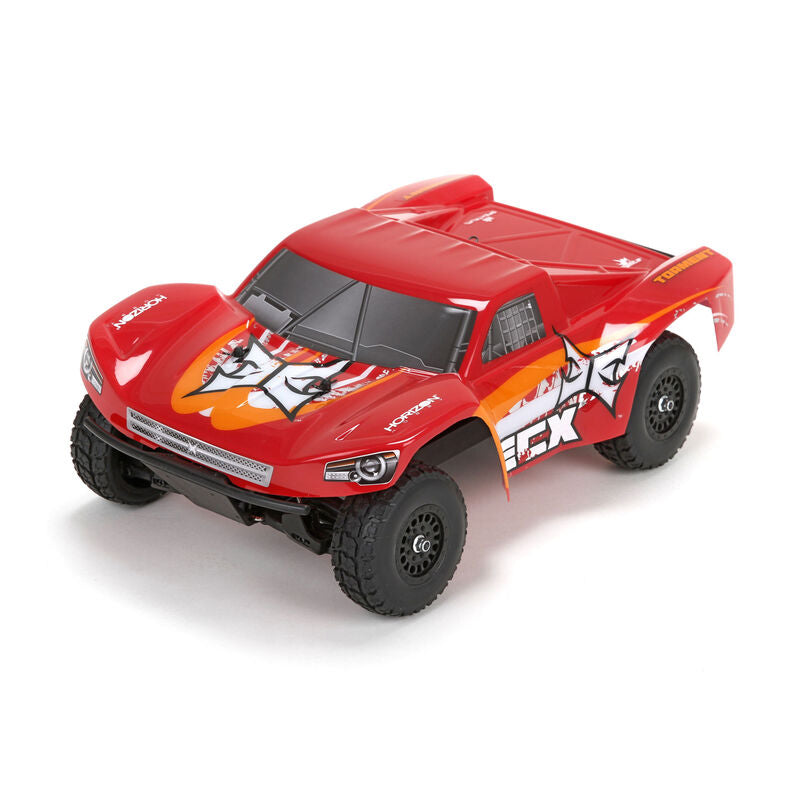 ECX Torment 1/18 RTR 4WD Short Course Truck w/2.4GHz Radio (Red/Orange) - Remote Control Toys - Horizon Hobbies, Inc.