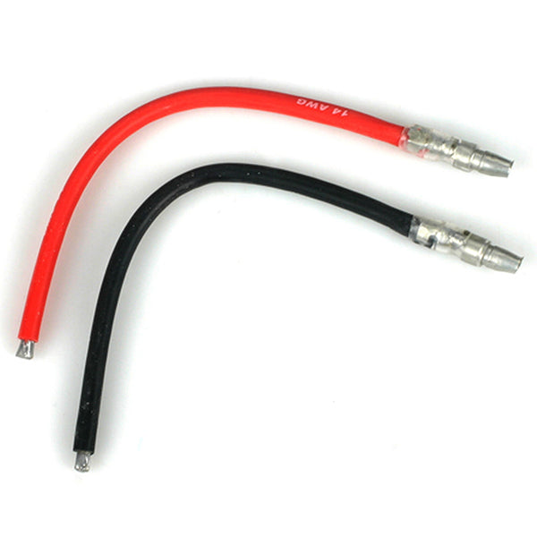 E-flite Male Bullet Plug w/4" Wire (14GA) (2) - Remote Control Toys - Horizon Hobbies, Inc.