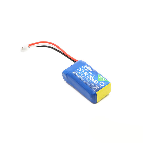 E-flite 2S LiPo Battery 30C (7.4V/280mAh) w/UMX Connector (Discontinued) - Remote Control Toys - Horizon Hobbies, Inc.