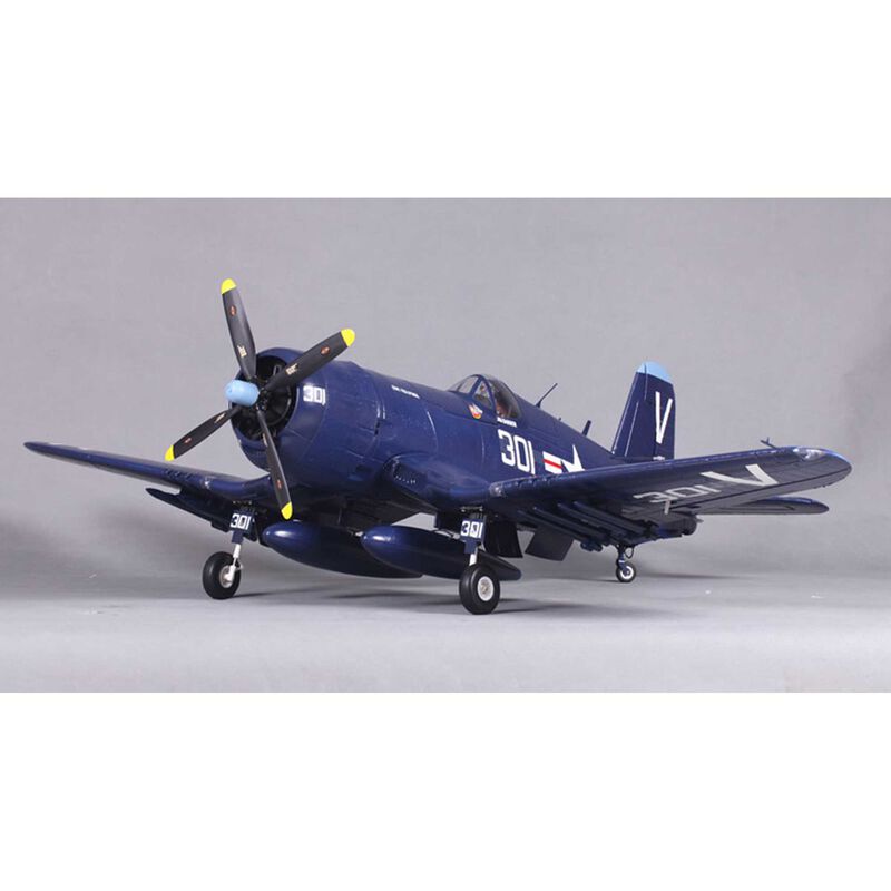 FMS F4U-4 Corsair Warbird Plug-N-Play Electric Airplane (1400mm) (Blue) - Remote Control Toys - Horizon Hobbies, Inc.