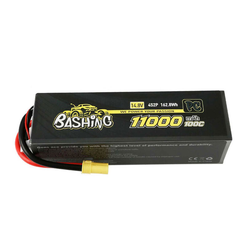 Gens Ace Bashing Pro 4s LiPo Battery Pack 100C (14.8V/11000mAh) w/EC5 Connector - Remote Control Toys - Horizon Hobbies, Inc.