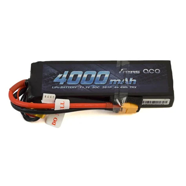 Gens Ace 3S Soft 50C LiPo Battery Pack w/XT60 Connector (11.1V/4000mAh) - Remote Control Toys - AMain Distributing