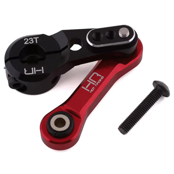 Hot Racing Arrma 6S Aluminum Fixed Link Steering Servo Arm (Black) (23T) - Parts - AMain Distributing