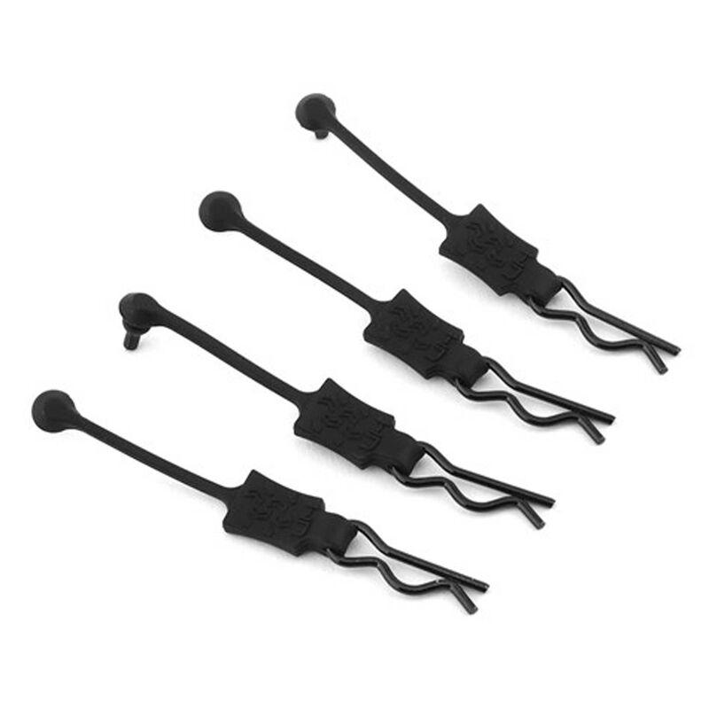 Hot Racing 1/8 Body Clip Retainers (Black) (4) - Parts - Horizon Hobbies, Inc.