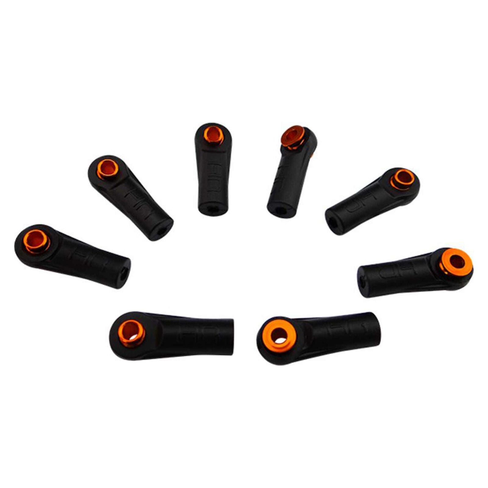 Hot Racing Straight Rod End Cups with 5.8mm Balls, Orange (8) - Parts - Horizon Hobbies, Inc.