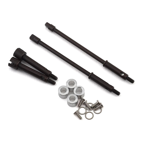 Hot Racing Axial SCX24 +4mm Wide Track Steel Drive Stub Axle Set - Parts - Horizon Hobbies, Inc.