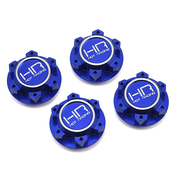 Hot Racing Traxxas X-Maxx Aluminum Serrated 25mm Hex Wheel Nuts (Blue) (4) - Parts - Horizon Hobbies, Inc.