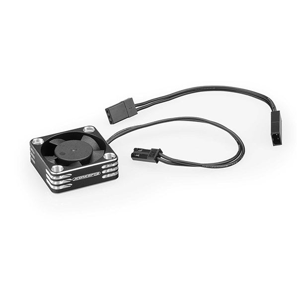 JConcepts 30x30x10mm Aluminum High-Flow Cooling Fan (Black) - Remote Control Toys - Horizon Hobbies, Inc.