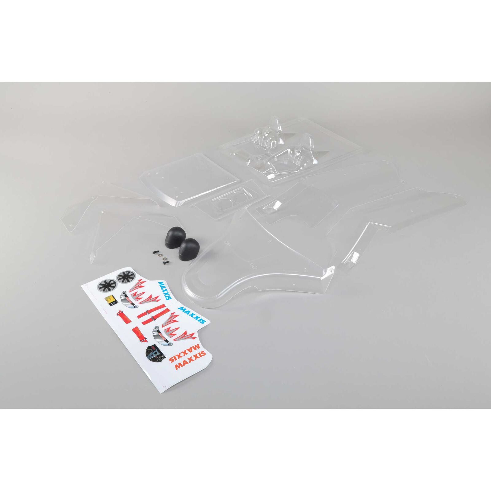 Losi 1/5 Clear Body Set with Sticker Sheet: DBXL-E - Parts - Horizon Hobbies, Inc.