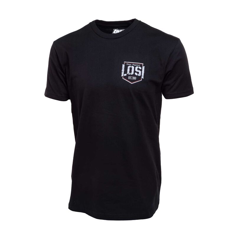 Losi Crest T-Shirt - Black - Accessories - Horizon Hobbies, Inc.