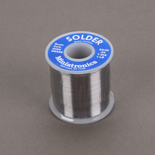 Miniatronics Rosin Core Solder 60/40 (1lb) - Remote Control Toys - Horizon Hobbies, Inc.