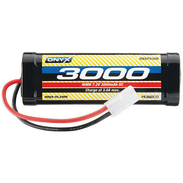 Onyx 6-Cell 7.2V Sub-C NiMH Battery w/Tamiya Connector (3000mAh) - Remote Control Toys - Horizon Hobbies, Inc.