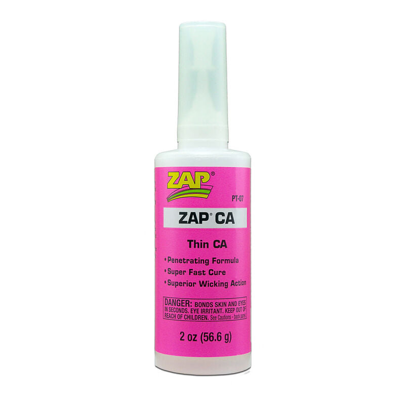 Pacer Technology Zap Thin CA Glue, 2 oz - Remote Control Toys - Horizon Hobbies, Inc.