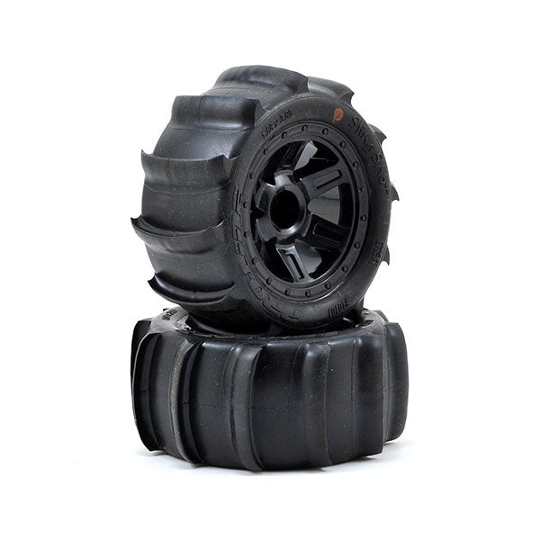 Pro-Line Pre-Mounted Sling Shot (Desperado) (2) (1/16 E-Revo) (Black) - Wheel/Tires - Horizon Hobbies, Inc.