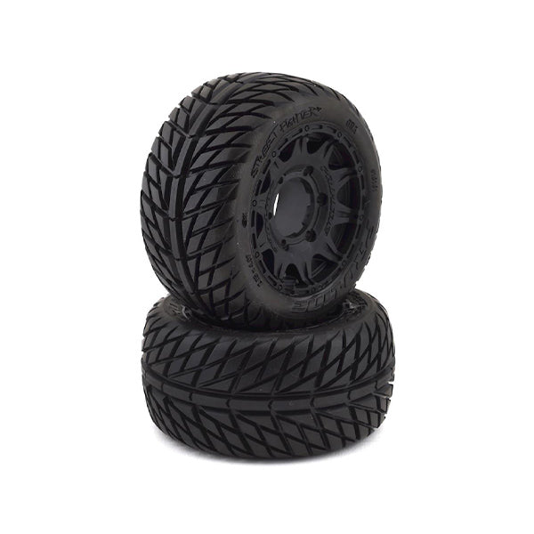 Pro-Line Street Fighter LP 2.8" Tires w/Raid Rear Wheels (2) (Black) (M2) w/12mm Removable Hex - Remote Control Toys - Horizon Hobbies, Inc.