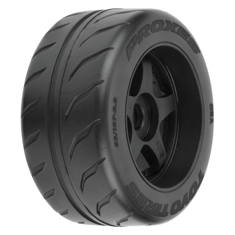 Pro-Line Toyo Proxes R888R 53/107 2.9 Belted 5-Spoke Mounted Rear Tires (2) (S3) - Wheel/Tires - Horizon Hobbies, Inc.