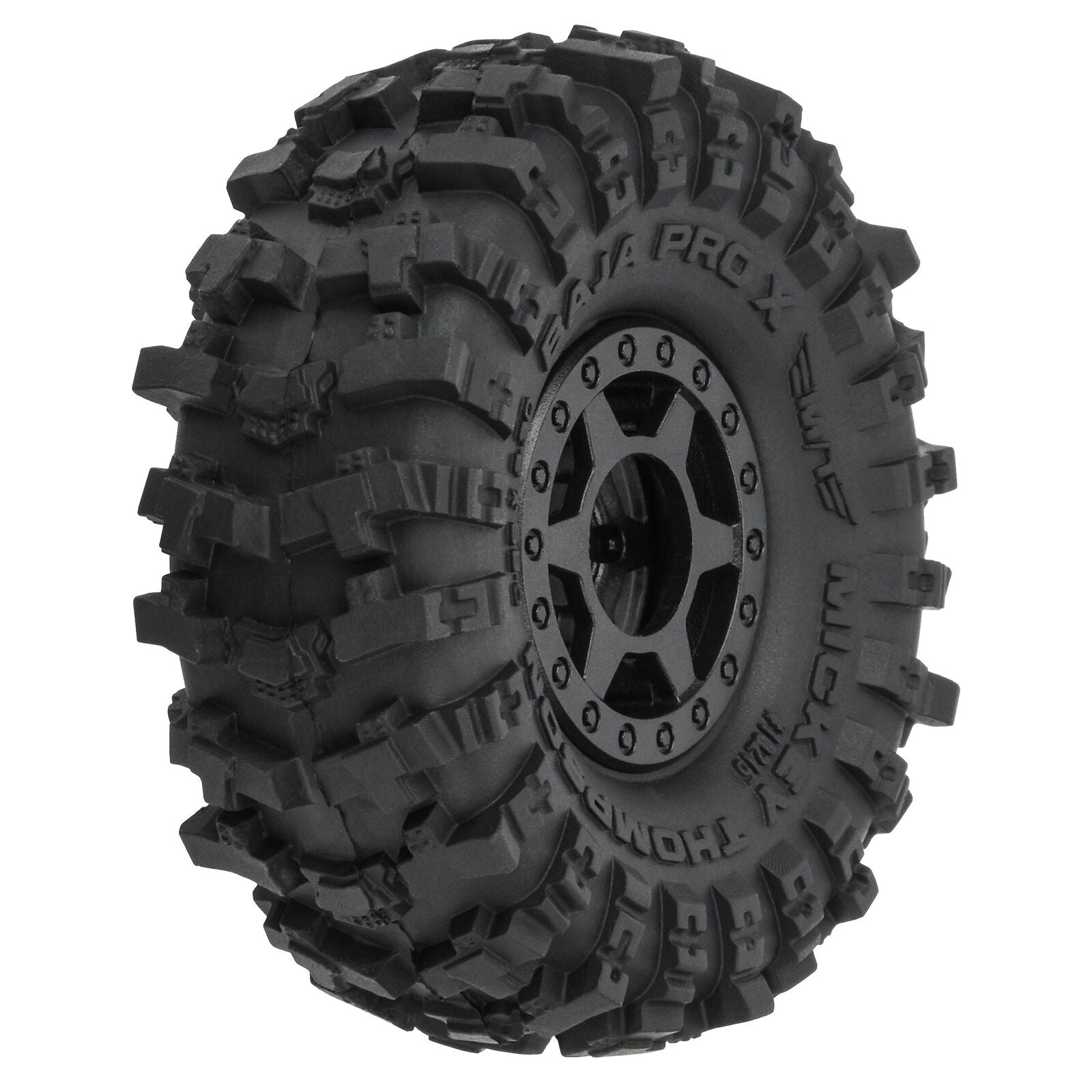 PROLINE 1/24 MT Baja Pro X F/R 1.0" Tires MTD 7mm Blk (4) - - Horizon Hobbies, Inc.
