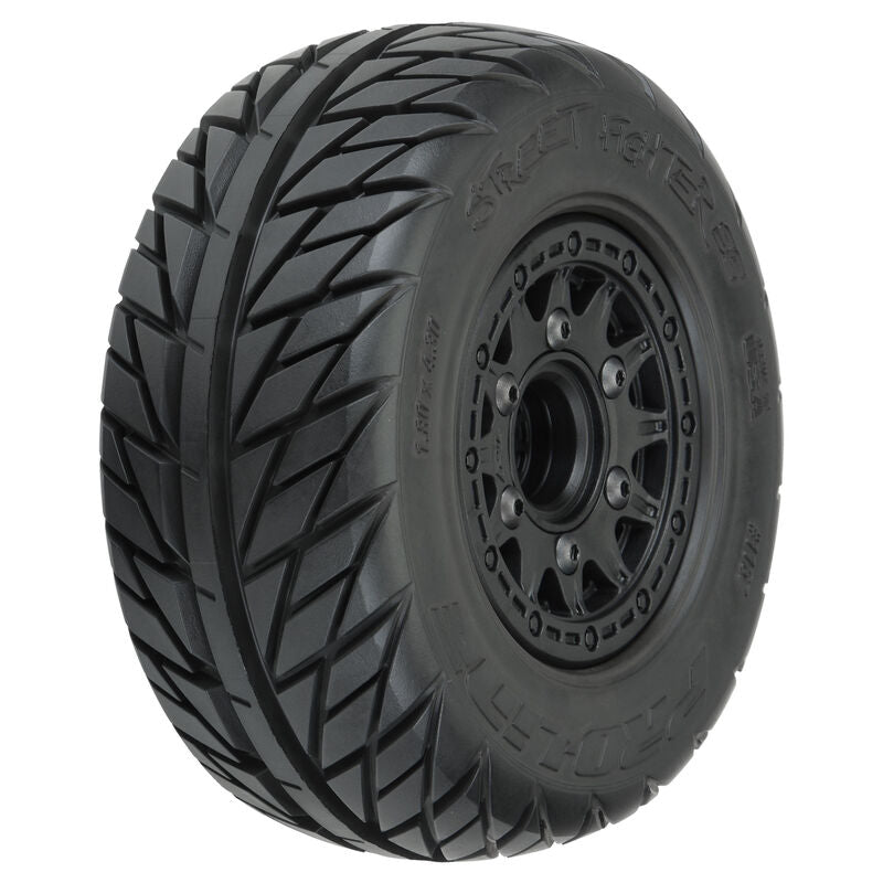 Pro-Line Street Fighter SC 2.2/3.0 Tires w/Raid Wheels (Black) (2) (M2) w/12mm Removable Hex - Remote Control Toys - Horizon Hobbies, Inc.