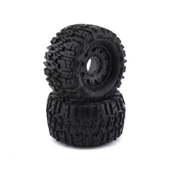 Pro-Line Trencher 2.8" Tires w/Raid 6x30 Wheels (2) (M2) (Black) w/Removable Hex - Wheel/Tires - Horizon Hobbies, Inc.