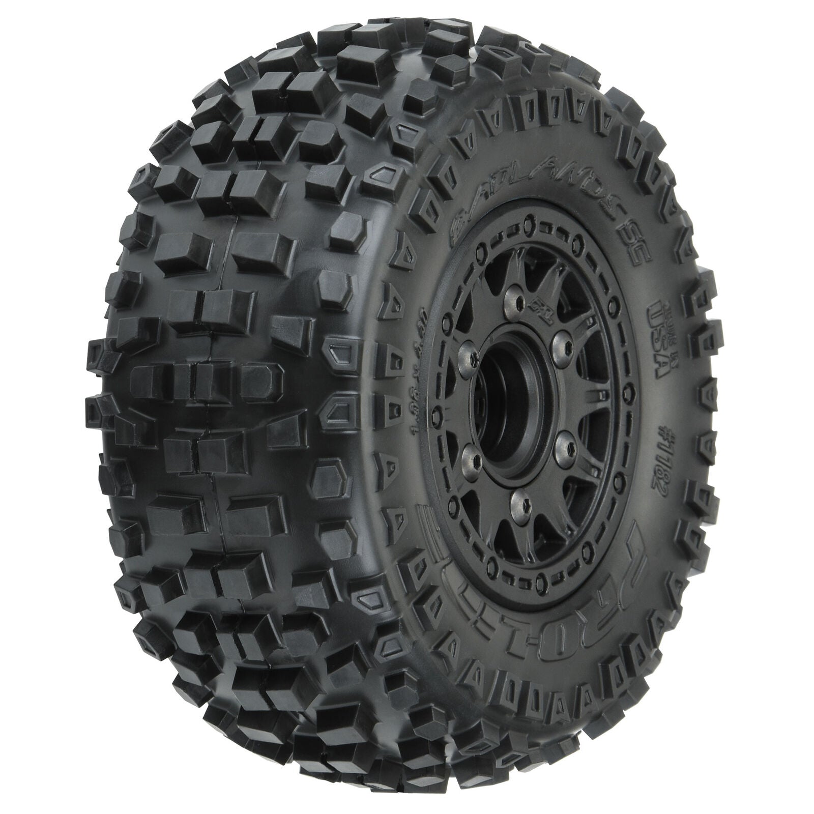 Pro-Line Badlands SC 2.2/3.0 Tires w/Raid Wheels (Black) (2) (M2) w/12mm Removable Hex - Remote Control Toys - Horizon Hobbies, Inc.