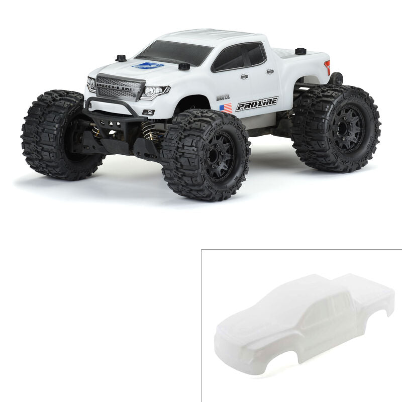 Pro-Line PRO-MT 4x4 Bash Armor Pre-Cut 1/10 Monster Truck Body (White) - Body - Horizon Hobbies, Inc.
