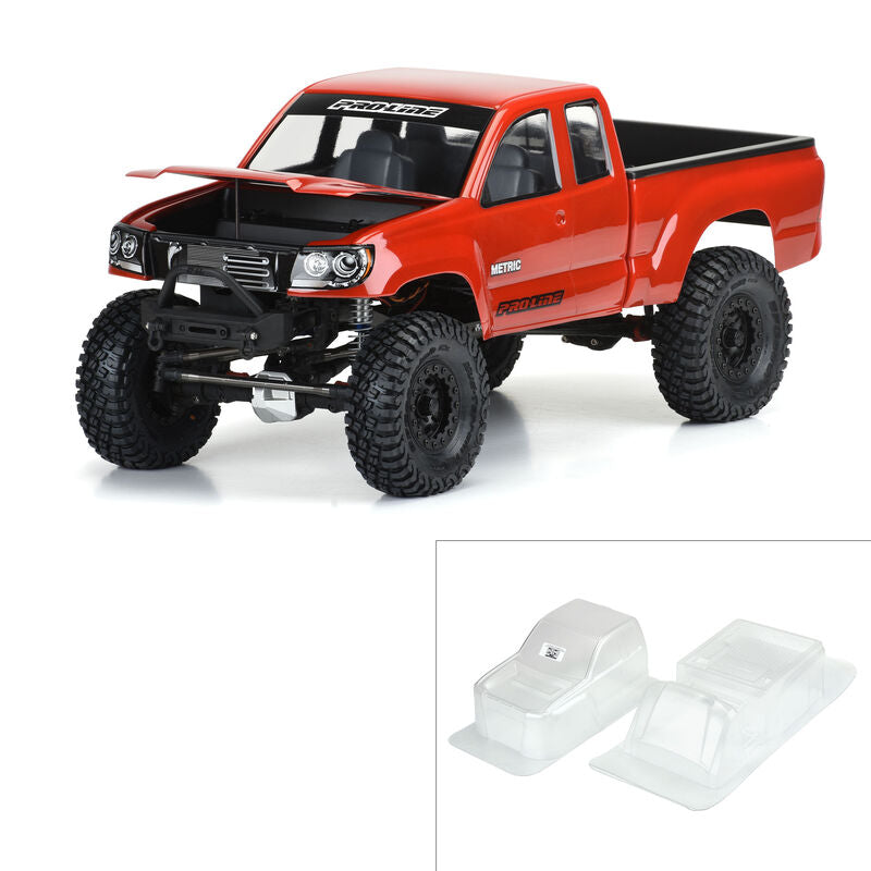 Pro-Line Builder's Series: Metric 12.3" Rock Crawler Body (Clear) w/Cab, Bed & Opening Hood - Accessories - Horizon Hobbies, Inc.