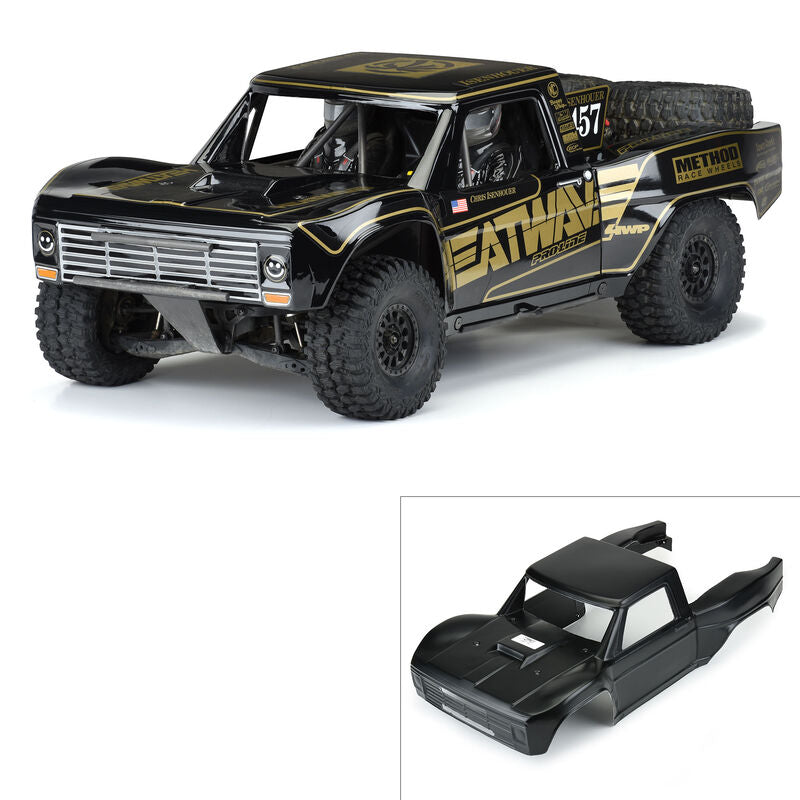 Pro-Line 1967 Ford F-100 Heatwave Edition Pre-Painted & Pre-Cut Body (Black) (Unlimited Desert Racer) - Body - Horizon Hobbies, Inc.
