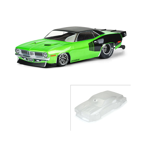 Pro-Line 1972 Plymouth Barracuda Short Course No Prep Drag Racing Body (Clear) - Body - Horizon Hobbies, Inc.