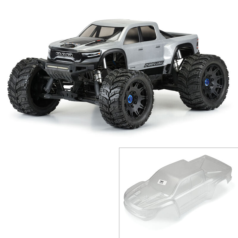 Pro-Line Ram 1500 TRX Pre-Cut Monster Truck Body (Clear) (X-Maxx) - Remote Control Toys - Horizon Hobbies, Inc.
