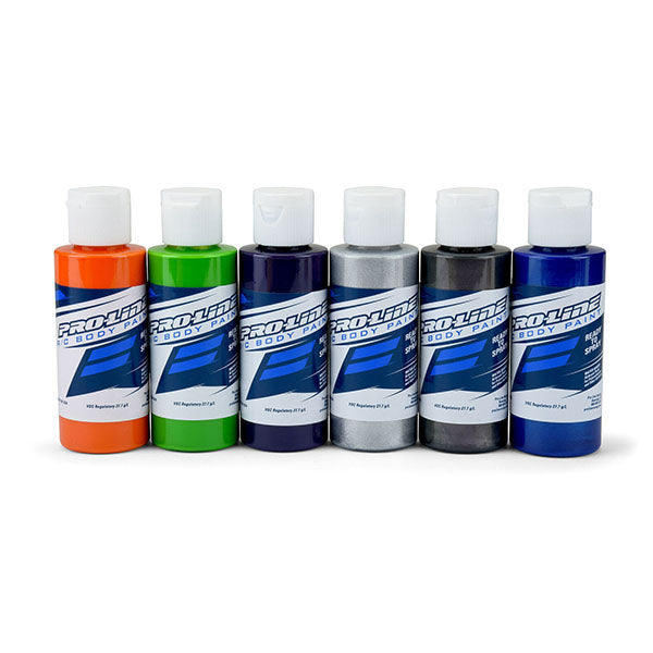 Pro-Line RC Body Airbrush Paint Secondary Color Set (6) - paint - Horizon Hobbies, Inc.