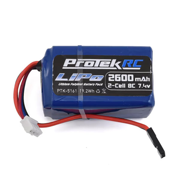 ProTek RC LiPo Kyosho & Tekno Hump Receiver Battery Pack (7.4V/2600mAh) (w/Balancer Plug) - Battery - AMain Distributing