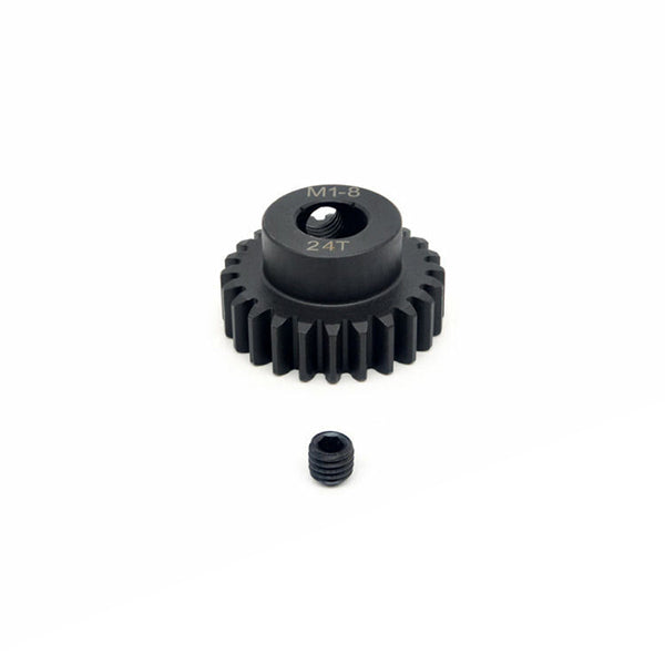 Surpass Hobby 24T MOD 1 Pinion or Spool Gear 8mm Bore Chromium Alloy Steel - Parts - Surpass Hobby