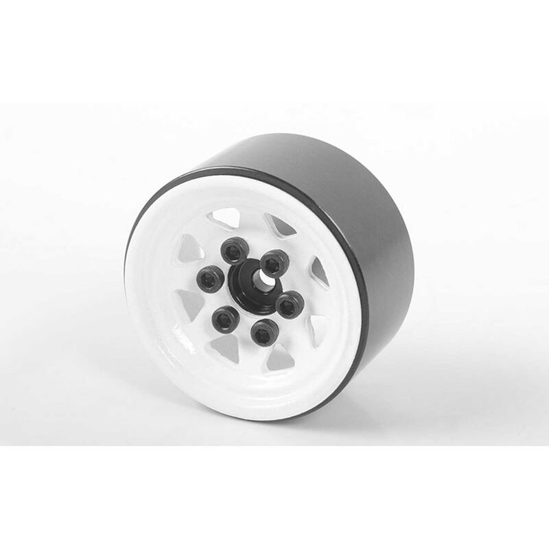 RC4WD 1/18 Gelande II Stamped Steel 1.0'' Stock Beadlock Wheels (White) (4) - Parts - Horizon Hobbies, Inc.